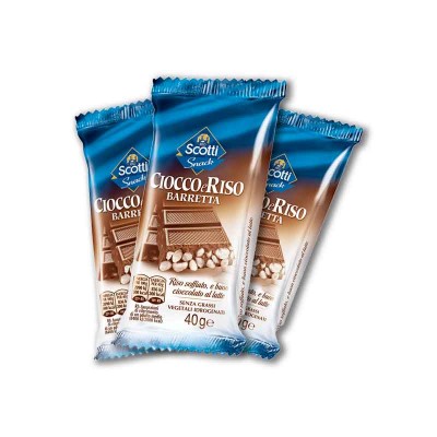 Cioccoeriso Riso Scotti Snack 35 gr, confezione 30 pz Cioccoeriso Riso Scotti Snack 35 gr, confezione 30 pz