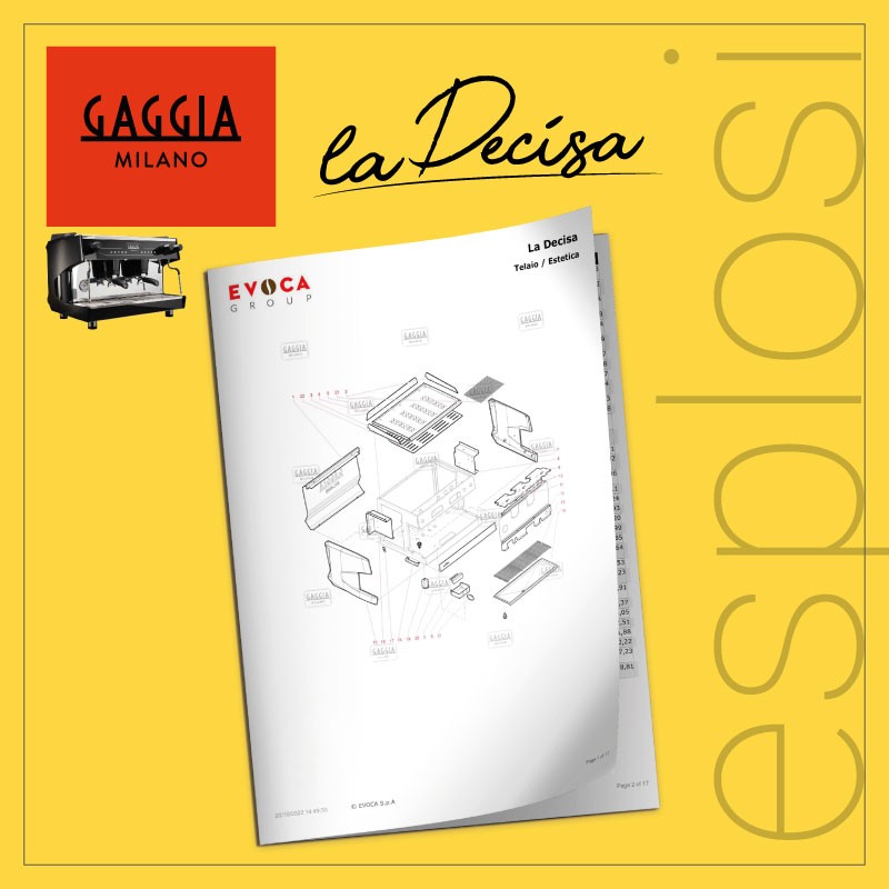 PDF Esplosi Gaggia tradizionali La Decisa