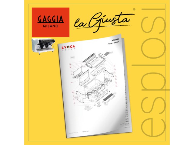 PDF Esplosi Gaggia tradizionali La Giusta 2 gruppi