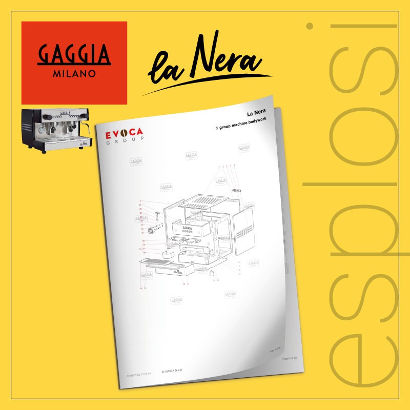 PDF Esplosi Gaggia tradizionali La Nera