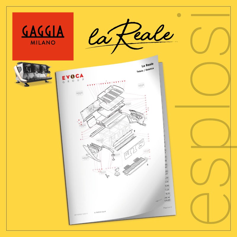 PDF Esplosi Gaggia tradizionali La Reale
