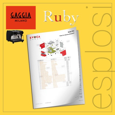 PDF Esplosi Gaggia tradizionali Ruby Pro