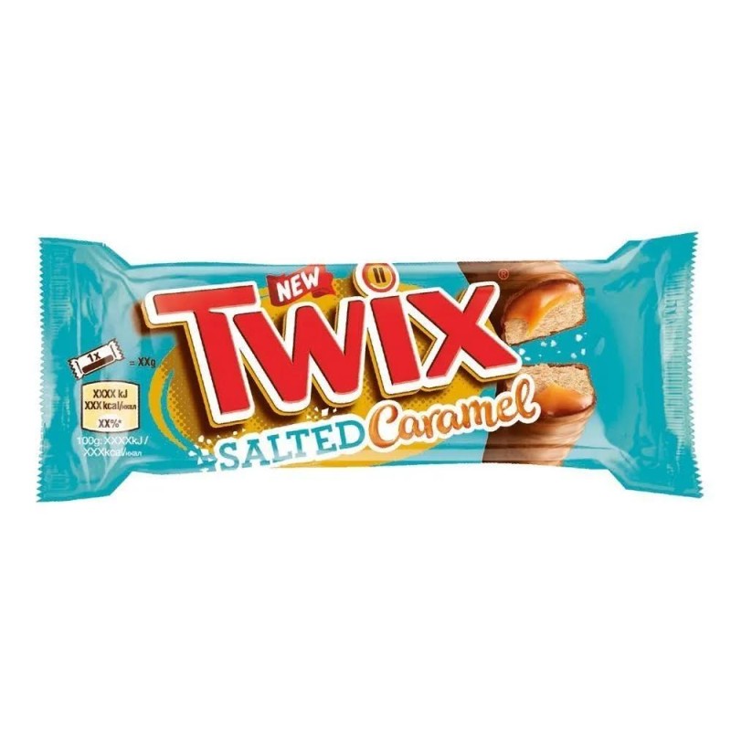 TWIX CARAMELLO SALATO 46 gr, mars confezione 32 pz