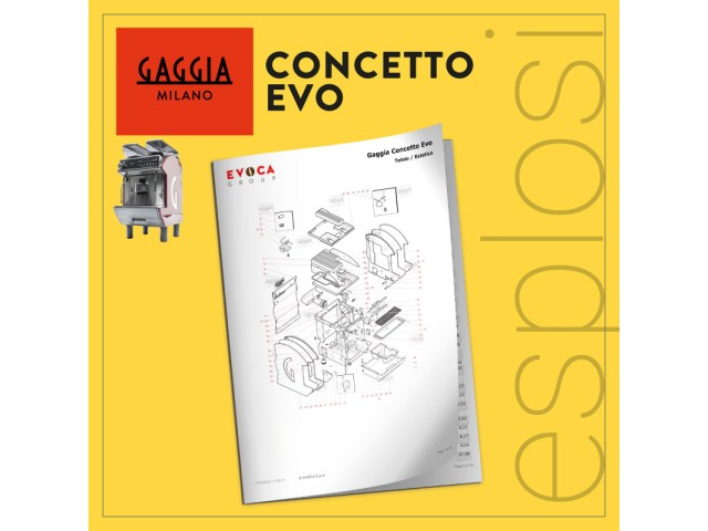 PDF Esplosi Gaggia tradizionali Concetto Evo