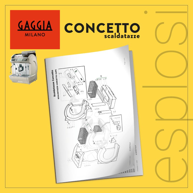 PDF Esplosi Gaggia tradizionali scaldatazze Concetto