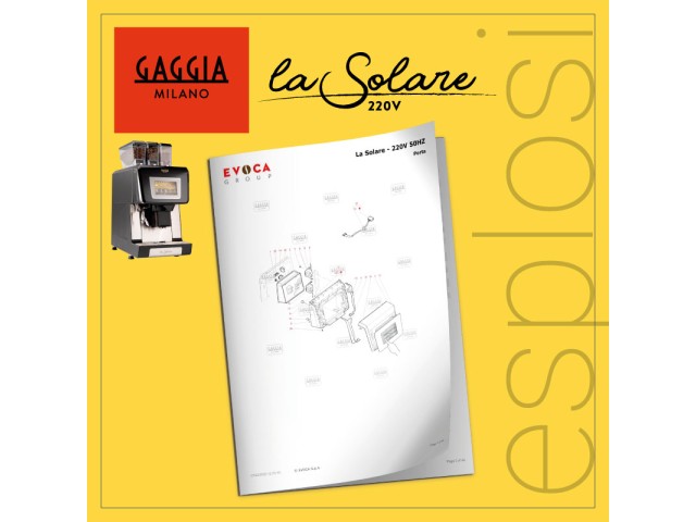 PDF Esplosi Gaggia tradizionali La Solare 220V