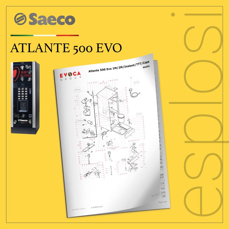 PDF Esplosi Saeco Atlante 500 EVO