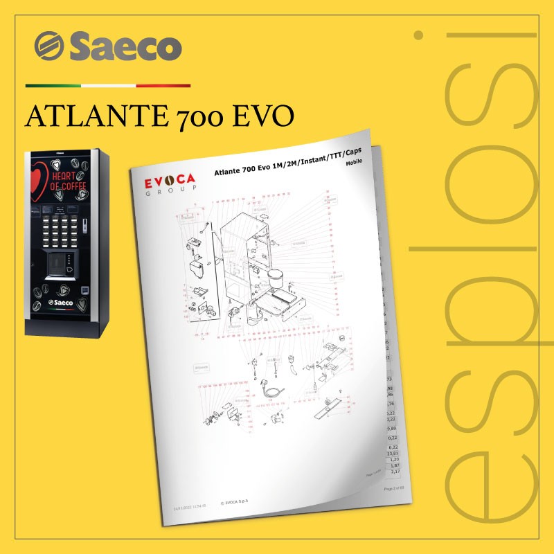 PDF Esplosi Saeco Atlante 700 EVO