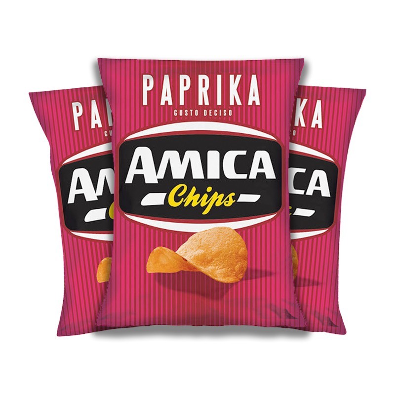 PAPRIKA patatine Amica Chips 25 gr, confezione da 28 pz PAPRIKA patatine Amica Chips 25 gr, confezione da 28 pz