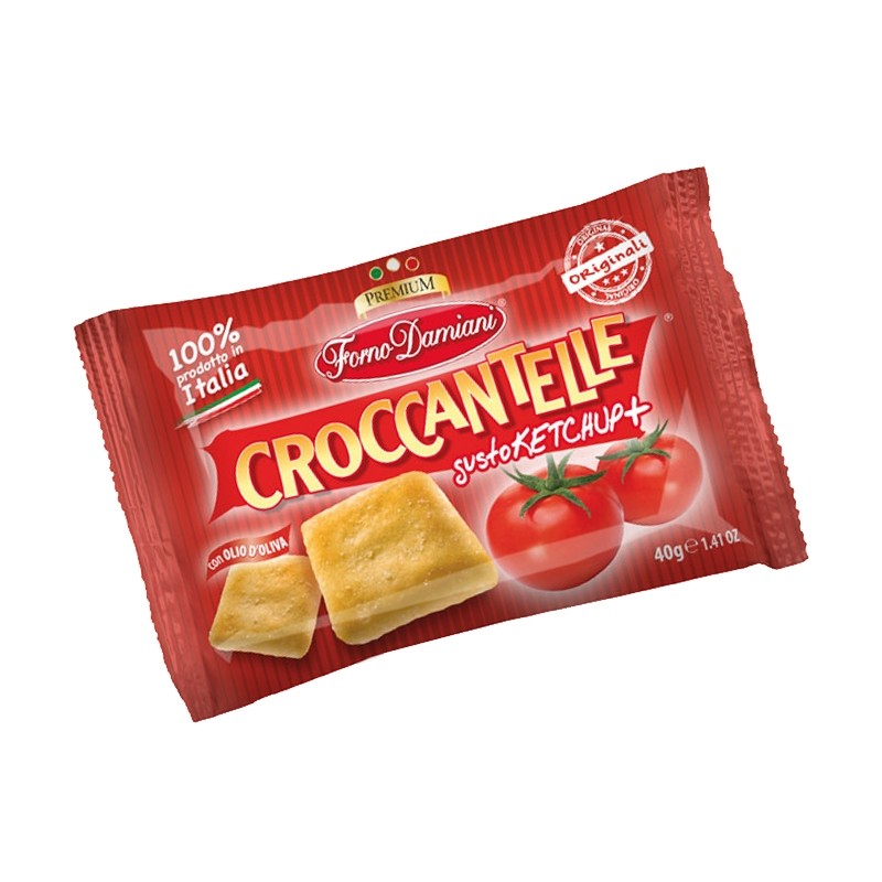 Croccantelle gusto ketchup Forno Damiani 35 gr, confezione 50 pz