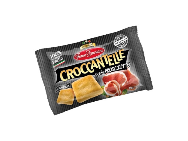 Croccantelle gusto prosciutto crudo Forno Damiani 35 gr, confezione 50 pz