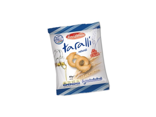 TARALLI GUSTO NATURALE Forno Damiani 40 gr, confezione 50 pz