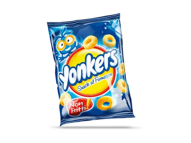YONKERS patatine al formaggio 30 gr, Mondelez confezione 40 pz