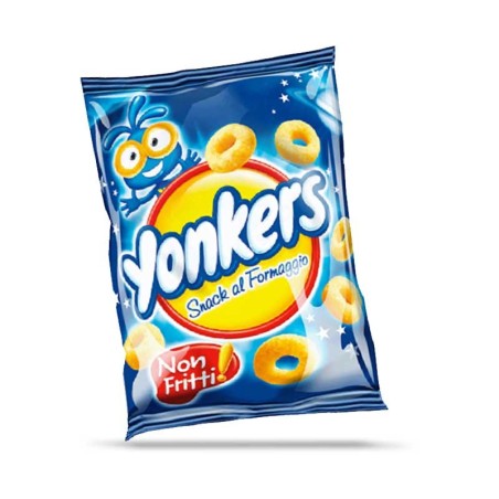 YONKERS patatine al formaggio 30 gr, Mondelez confezione 40 pz