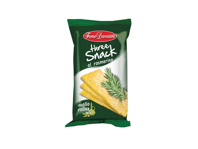 Three Snack rosmarino Forno Damiani 40 gr, confezione 50 pz