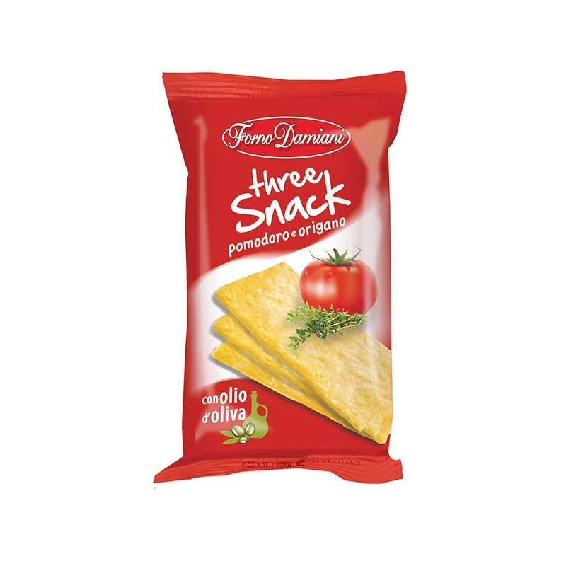 Three Snack pizza Forno Damiani 40 gr, confezione 50 pz Three Snack pizza Forno Damiani 40 gr, confezione 50 pz