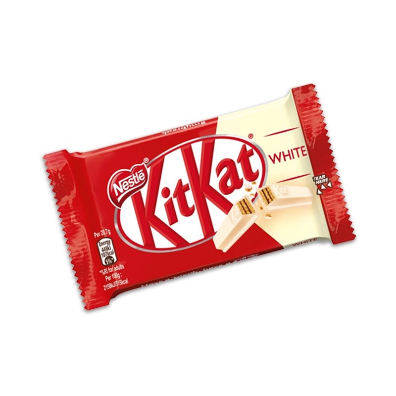 Kit Kat White Nestlé 41,50 gr, confezione 24 pz Kit Kat White Nestlé 41,50 gr, confezione 24 pz