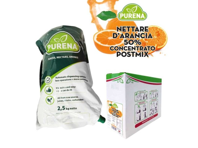 Succo arancia bionda 100% Purena 2,5Kg (4 Pz)