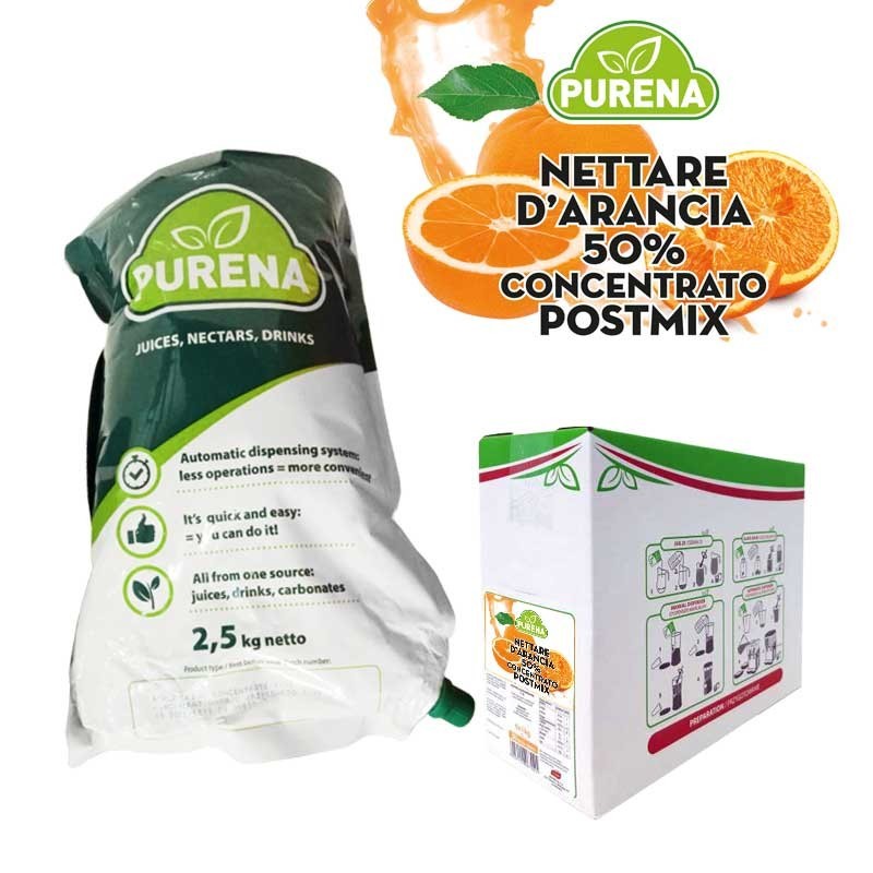 Succo arancia bionda 100% Purena 2,5Kg (4 Pz)