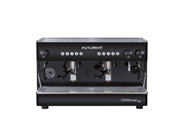 OTTIMA EVO - FUTURMAT 2 gruppi nera, macchina da caffè manuale