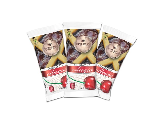 Crostatina alla ciliegia 40 gr Giovanni Cova & C, confezione da 30 pz
