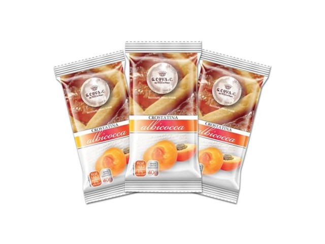 Crostatina all'albicocca 40 gr Giovanni Cova & C, confezione da 30 pz