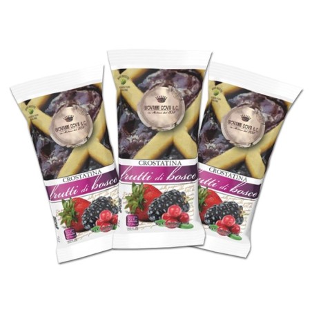 Crostatina ai frutti di bosco 40 gr Giovanni Cova & C, confezione da 30 pz