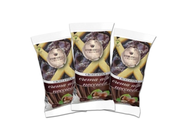 Crostatina alla crema di nocciola 40 gr Giovanni Cova & C, confezione da 30 pz