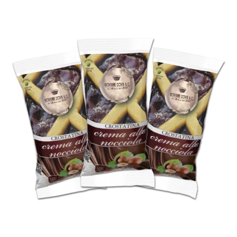 CREMA NOCCIOLA CROSTATINA 40 gr Giovanni Cova & C, confezione da 30 pz CREMA NOCCIOLA CROSTATINA 40 gr Giovanni Cova & C, confezione da 30 pz