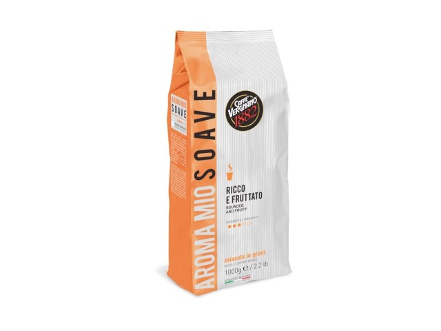 Caffè Vergnano - Caffè in grani, Aroma Mio Soave Arancione 1Kg