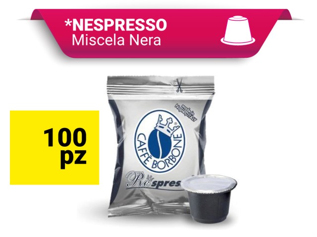 RESPRESSO NERA Caffè Borbone (compatibili Nespresso)100 pz