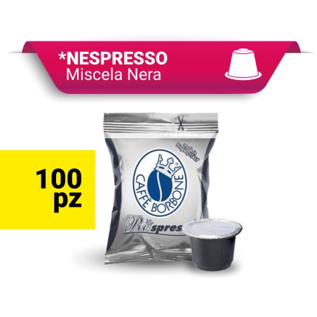 RESPRESSO NERA Caffè Borbone (compatibili Nespresso)100 pz