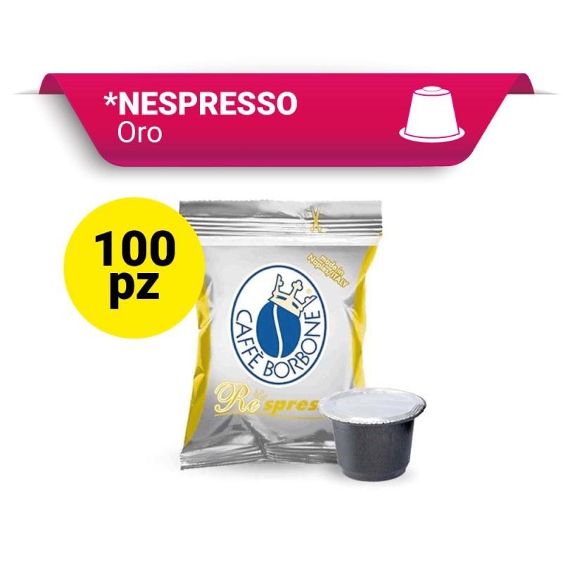 RESPRESSO ORO Caffè Borbone (compatibili Nespresso) 100 pz RESPRESSO ORO Caffè Borbone (compatibili Nespresso) 100 pz