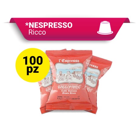Toda Ricco Nespresso 100 pz