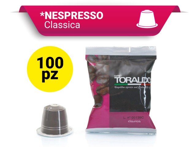 CLASSICA Toraldo Capsule compatibili Nespresso 100 Pz