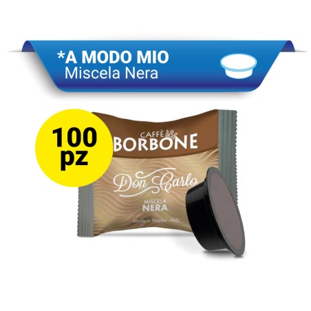 Caffè Borbone Miscela Nera - Capsule Don Carlo (compatibili A Modo Mio)100 pz