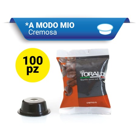 CREMOSA Toraldo Capsule compatibili A Modo Mio 100 Pz