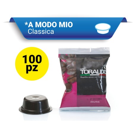 CLASSICA Toraldo Capsule compatibili A Modo Mio 100 Pz