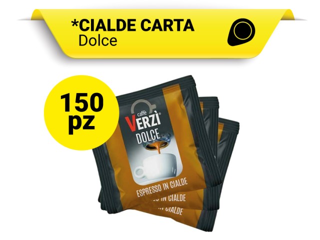 DOLCE Verzì Cialde Carta 44, 150 pz