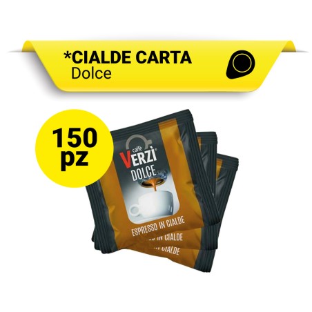 DOLCE Verzì Cialde Carta 44, 150 pz