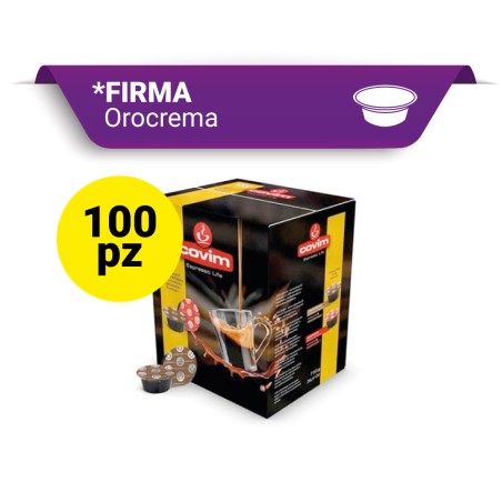Covim Caffè - Caffè in Capsule compatibili Firma, Orocrema 100 pz