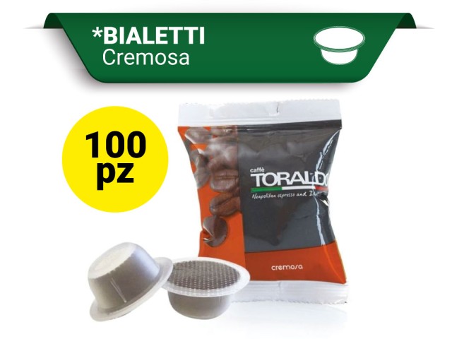 CREMOSA Toraldo Capsule compatibili Bialetti100 Pz