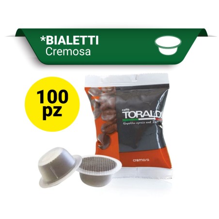 CREMOSA Toraldo Capsule compatibili Bialetti100 Pz