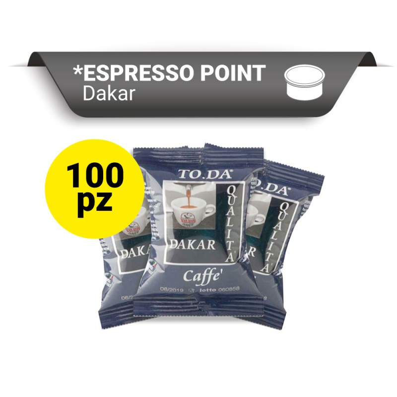 Toda Dakar Espresso Point 100 pz Toda Dakar Espresso Point 100 pz