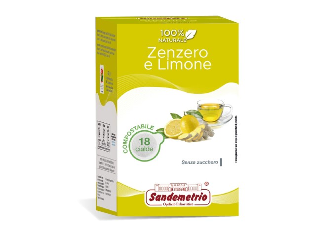 Cialde Zenzero e Limone Sandemetrio, 18 pz