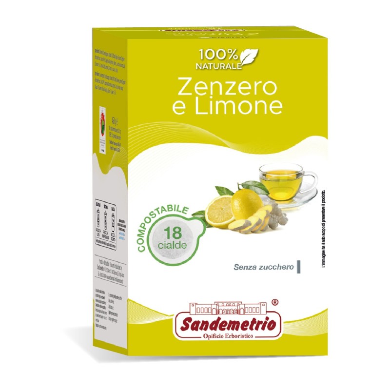 ZENZERO E LIMONE Cialde  Sandemetrio, 18 pz