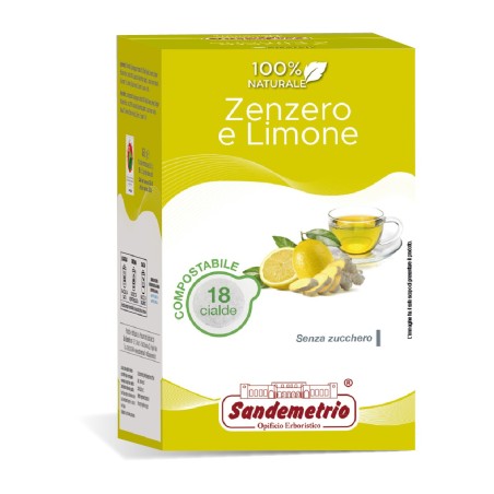 Cialde Zenzero e Limone Sandemetrio, 18 pz