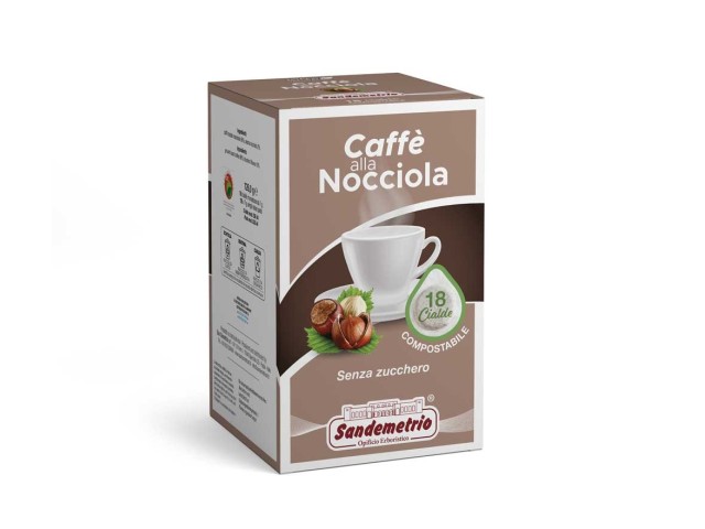 Cialde Caffè alla nocciola Sandemetrio, 18 pz