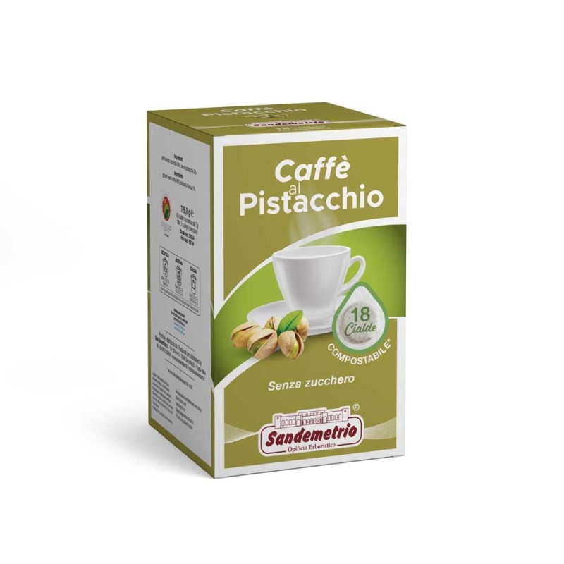 CAFFE' AL PISTACCHIO Cialde  Sandemetrio, 18 pz