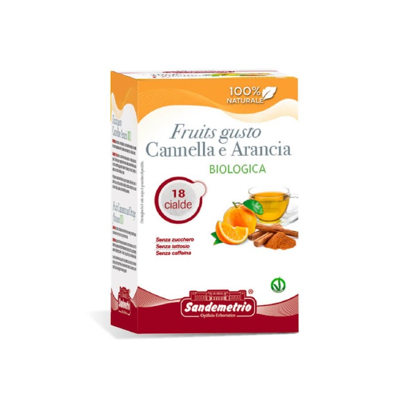 CANNELLA E ARANCIA Cialde  bio Sandemetrio, 18 pz